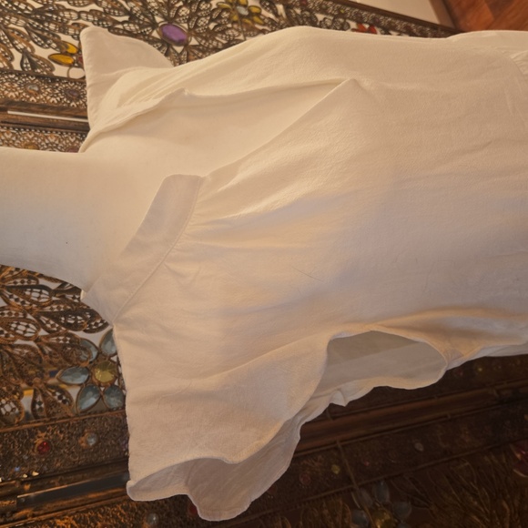 Label Of Love Womens Sleeveless Ruffled V-Neck Boho Midi Dress White Size Large - Picture 4 of 12